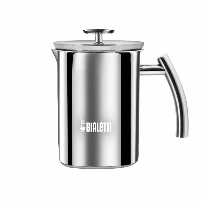 Bialetti Milchaufschäumer Cappuccinatore Induktion 330 ml, Milchschäumer, Aufschäumer, Edelstahl, Silber, 3990