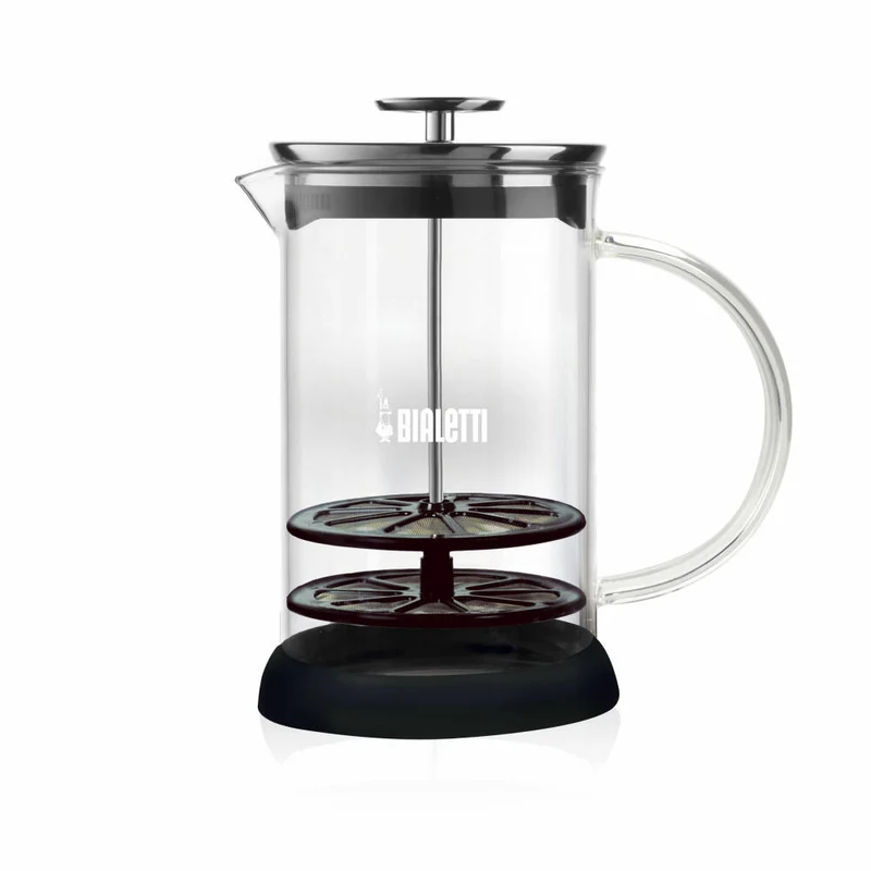 Bialetti Milchaufschäumer Cappuccinatore 330 ml, Milchschäumer, Aufschäumer, Glas, Transparent, 4410