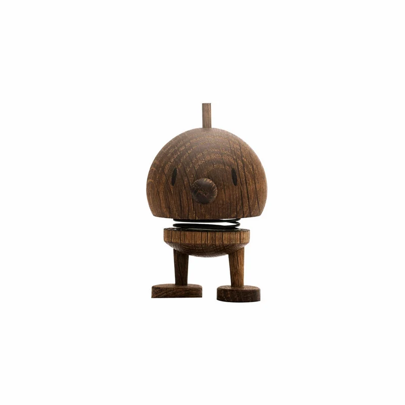 Hoptimist Dekofigur Bumble S Smoked Oak, Wackelfigur, Eichenholz, Dunkelbraun, 6.8 cm, 27556
