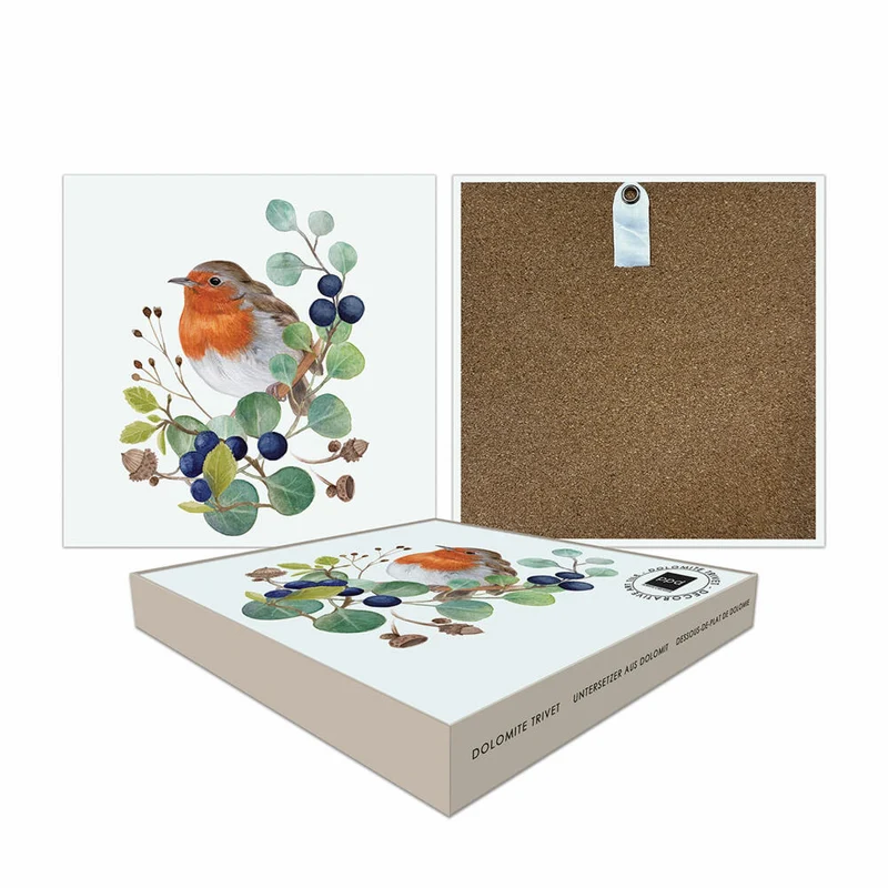 PPD Oiseau sur Branche Trivet Tile, Untersetzer, Glasuntersetzer, Dolomit, 186602276