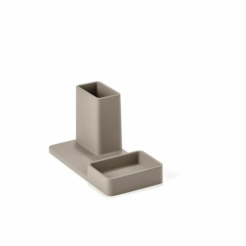 Zone Denmark Stifthalter, Schreibtisch Organizer, Stiftebox, Zement, Pebble Grey, 25664
