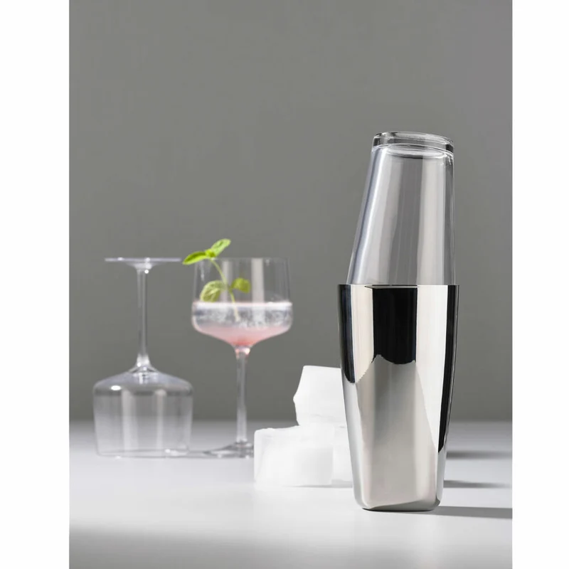 Zone Denmark Shaker Rocks, Cocktailshaker, Cocktailmixer, Stahl / Kunststoff, Polished Steel, 12205