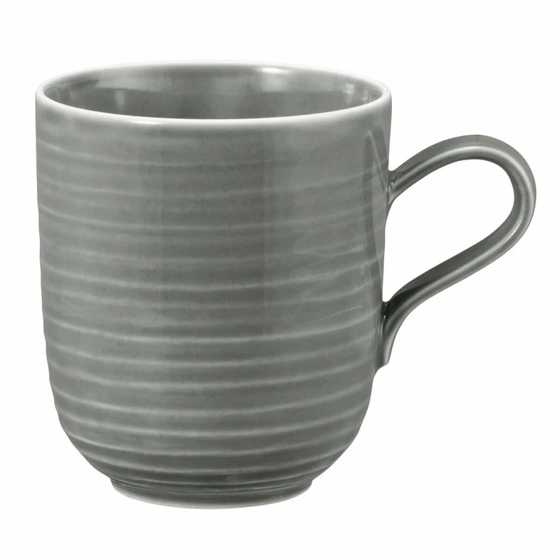 Seltmann Weiden Terra Becher, Kaffeebecher, Teetasse, Tasse, Porzellan, Perlgrau, 400 ml, 001.764991