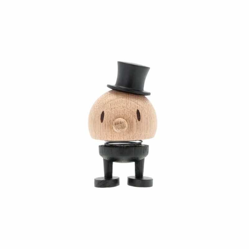Hoptimist Dekofigur Groom S Raw Oak, Bräutigam, Wackelfigur, Eichenholz, Hellbraun, 6.8 cm, 28069