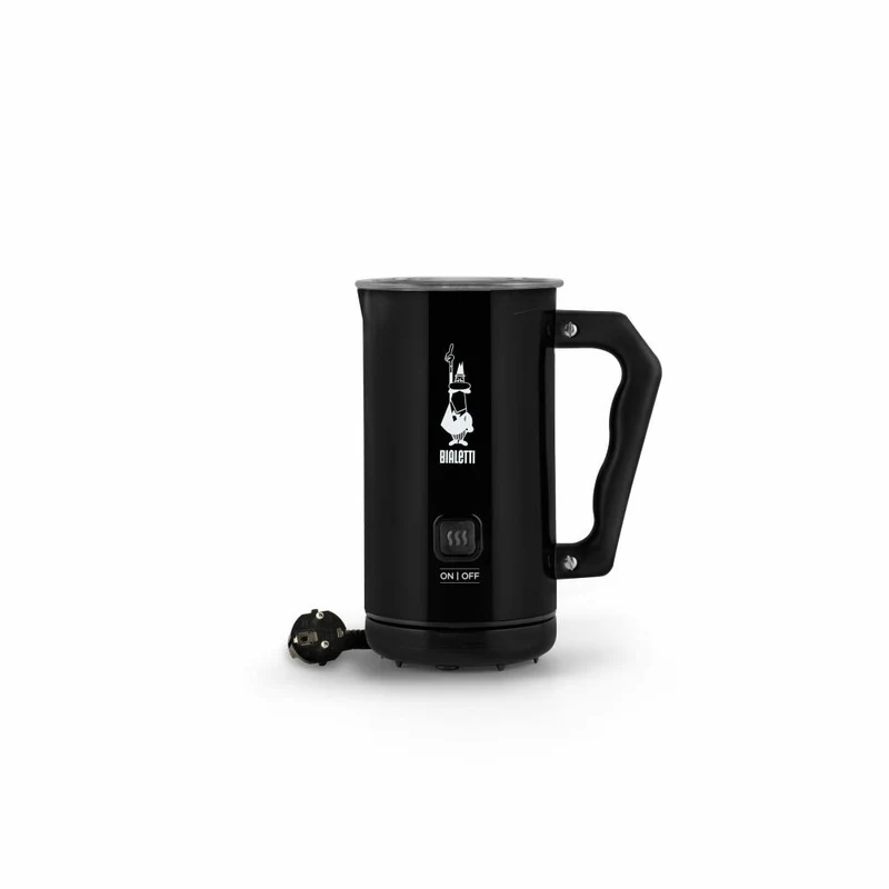 Bialetti Milchaufschäumer Elettric Mk02, 300ml, Elektrisch, Milchschäumer, Milch, Latte, Edelstahl, Schwarz, 4433