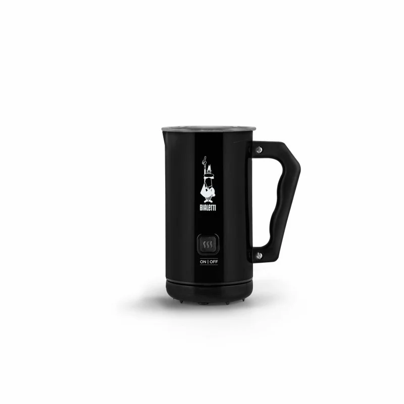 Bialetti Milchaufschäumer Elettric Mk02, 300ml, Elektrisch, Milchschäumer, Milch, Latte, Edelstahl, Schwarz, 4433
