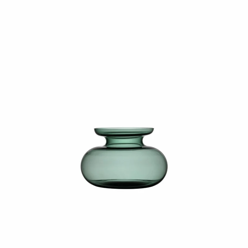 Zone Denmark Vase Inu, Tischvase, Dekovase, Mundgeblasenes Glas, Moos Green, H 33 cm, 25941