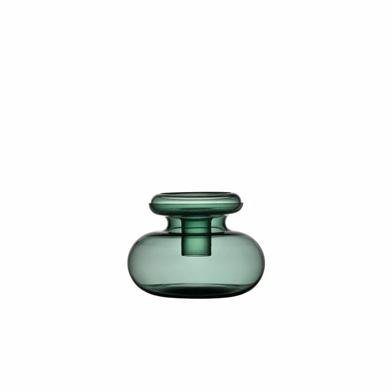Zone Denmark Vase Inu, Tischvase, Dekovase, Mundgeblasenes Glas, Moos Green, H 33 cm, 25941