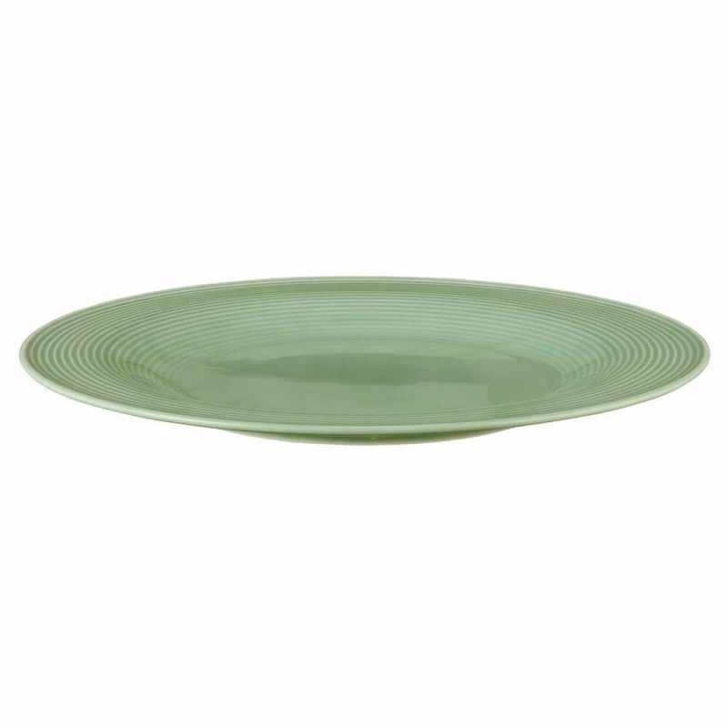 Seltmann Weiden Beat Teller Flach, Speiseteller, Servierteller, Porzellan, Salbeigrün, Ø 30 cm, 001.772187