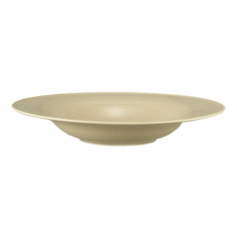 Seltmann Weiden Beat Pasta- / Salatteller, Speiseteller, Teller, Pastateller, Porzellan, Sandbeige, Ø 27.4 cm, 001.772202