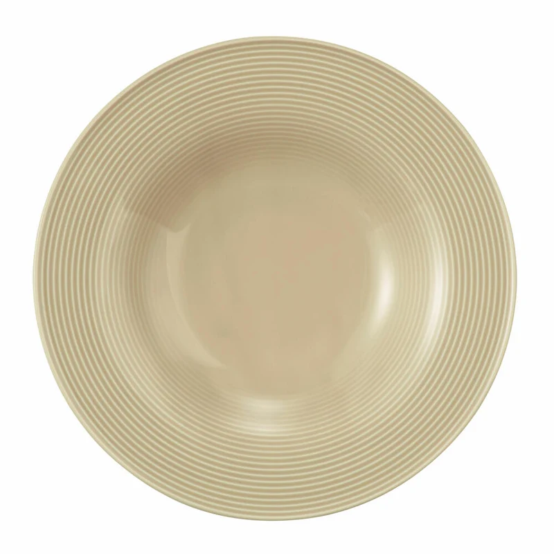 Seltmann Weiden Beat Pasta- / Salatteller, Speiseteller, Teller, Pastateller, Porzellan, Sandbeige, Ø 27.4 cm, 001.772202