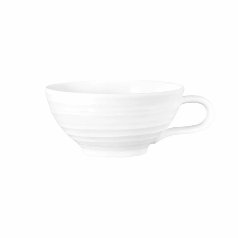 Seltmann Weiden Terra Teeobertasse, Teetasse, Tee Tasse, Porzellan, Weiß, 140 ml, 001.772220