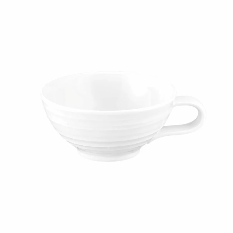 Seltmann Weiden Terra Teeobertasse, Teetasse, Tee Tasse, Porzellan, Weiß, 140 ml, 001.772220