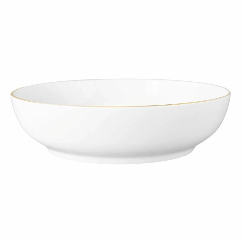 Seltmann Weiden Liberty Foodbowl, Schale, Schüssel, Porzellan, Goldrand, Ø 25.4 cm, 001.765108