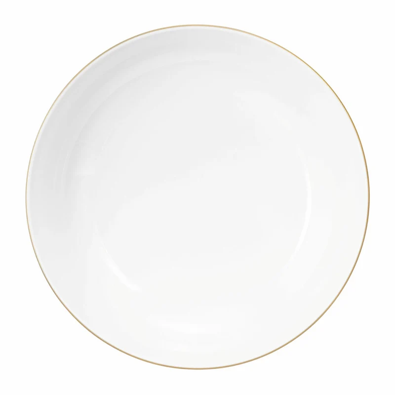 Seltmann Weiden Liberty Foodbowl, Schale, Schüssel, Porzellan, Goldrand, Ø 25.4 cm, 001.765108