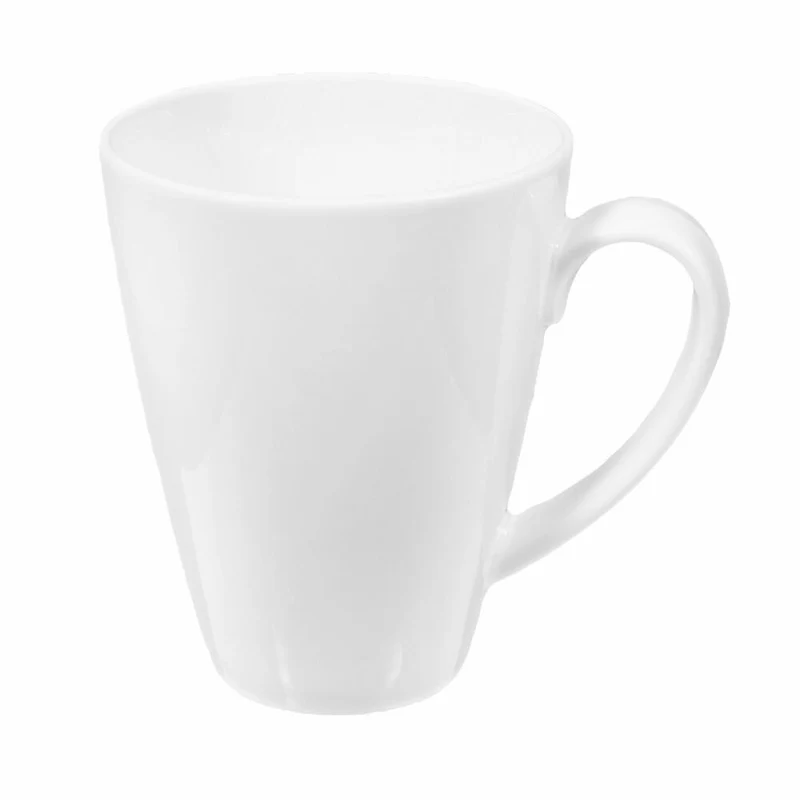 Seltmann Weiden Lido Becher, Kaffeebecher, Teetasse, Tasse, Porzellan, Weiß, 350 ml, 001.765188