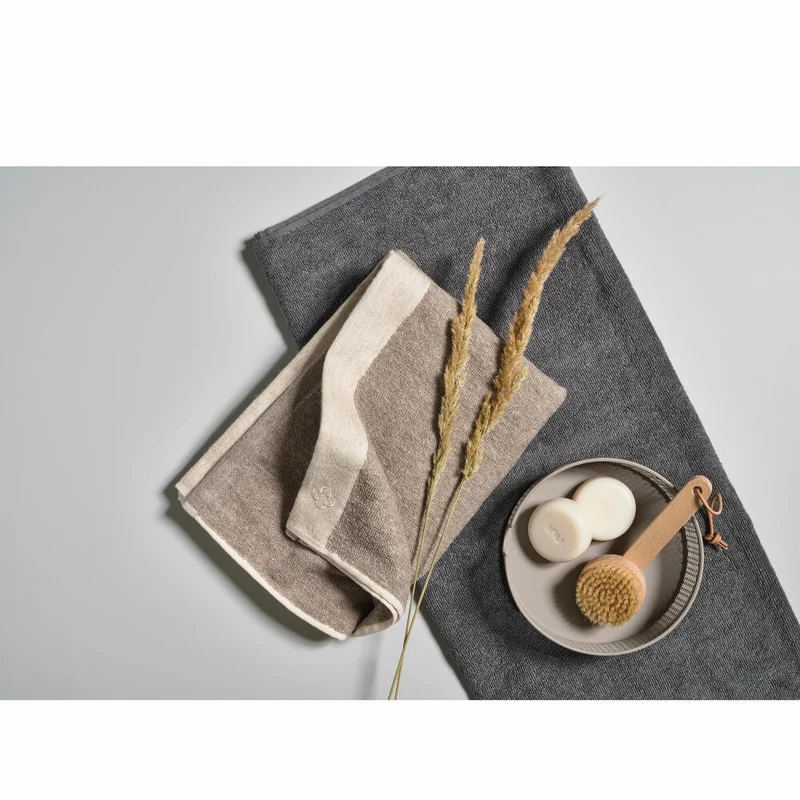 Zone Denmark Spa-Handtuch Inu, Badetuch, Saunatuch, Baumwolle, Grey, 100 x 50 cm, 13038