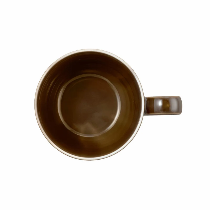 Seltmann Weiden Terra Kaffeeobertasse, Kaffeetasse, Kaffee Tasse, Porzellan, Erdbraun, 260 ml, 001.764999