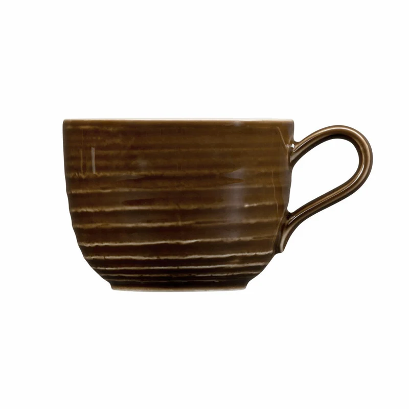 Seltmann Weiden Terra Kaffeeobertasse, Kaffeetasse, Kaffee Tasse, Porzellan, Erdbraun, 260 ml, 001.764999