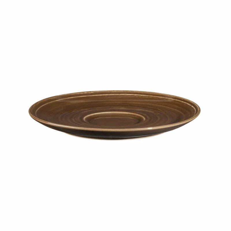Seltmann Weiden Terra Kombi-Untertasse Groß, Unterteller, Porzellan, Erdbraun, Ø 16.1 cm, 001.765001