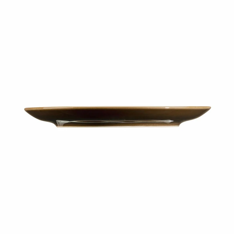 Seltmann Weiden Terra Kombi-Untertasse Groß, Unterteller, Porzellan, Erdbraun, Ø 16.1 cm, 001.765001