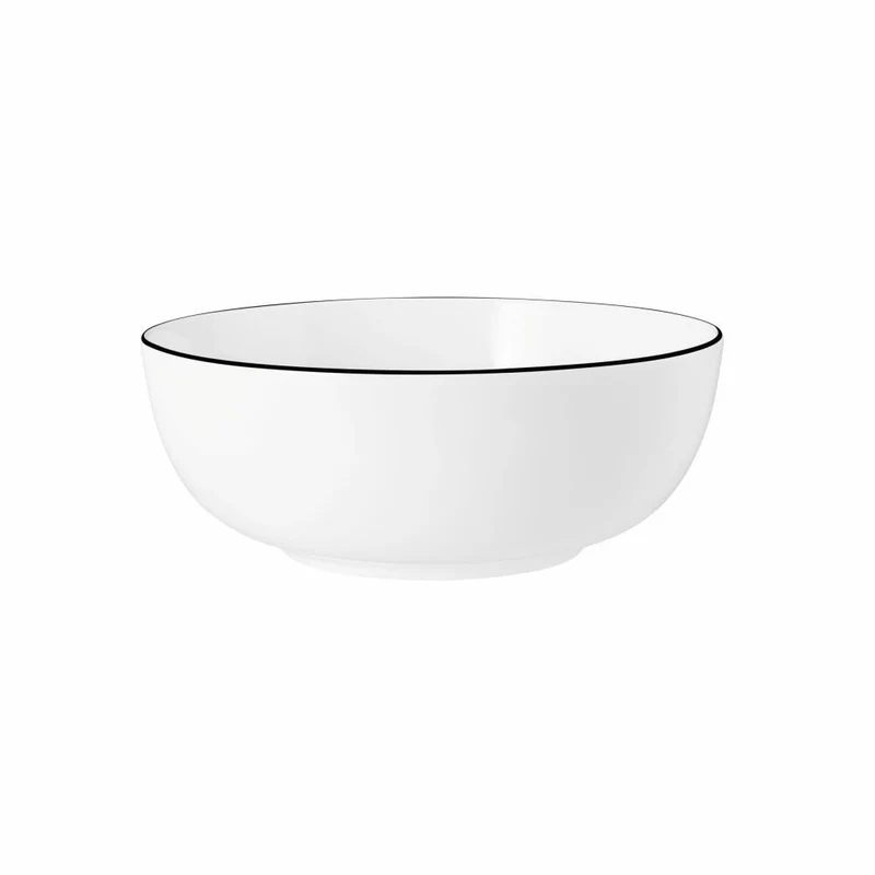 Seltmann Weiden Modern Life Foodbowl, Schüssel, Schale, Porzellan, Black Line, Ø 20.3 cm, 001.761023