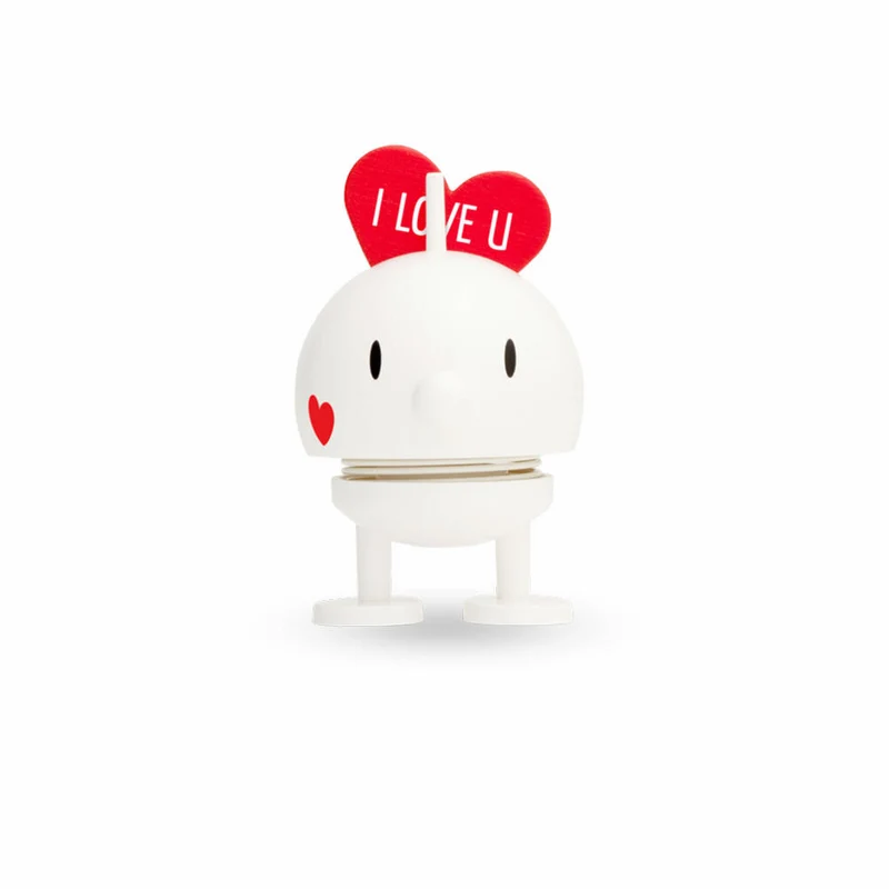 Hoptimist Baby Love Bumble, Klein, Wackelfigur Spielidee, Kunststoff, Weiß, 26132