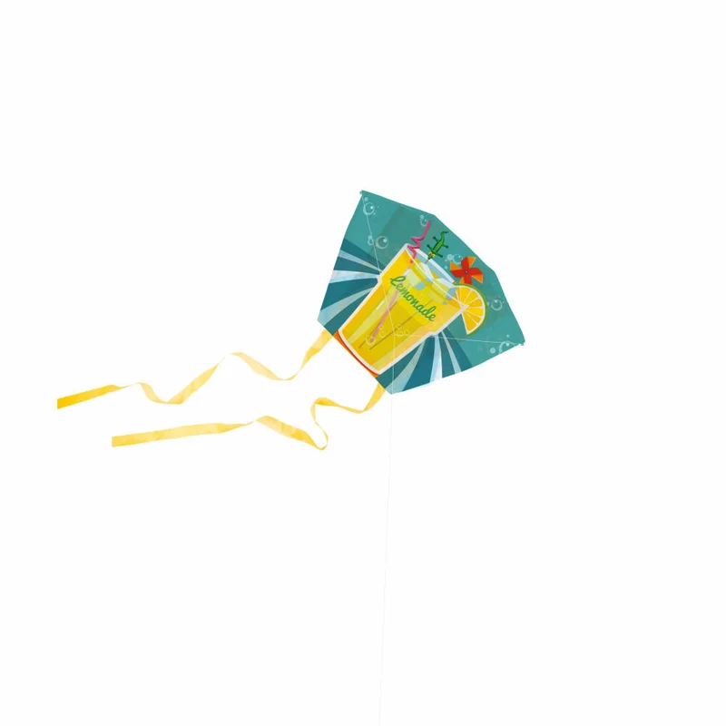 Donkey Products Flugdrache Mini Kite - LemonAir, Drachen in Dose, Polyester, Blech, Bunt, 45 x 33 x 25 cm, 340007