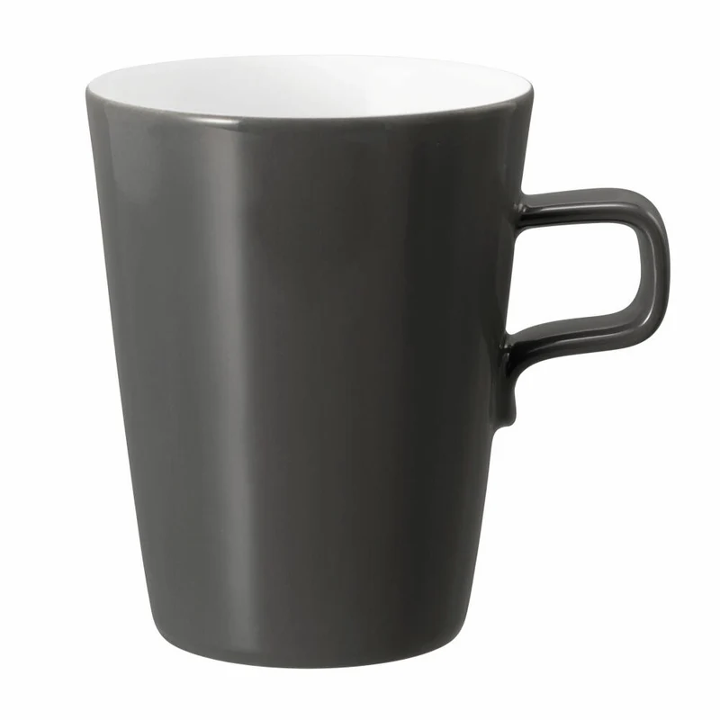 Seltmann Weiden No Limits Becher Moments, Kaffeebecher, Teetasse, Tasse, Porzellan, Anthrazit, 450 ml, 001.756433