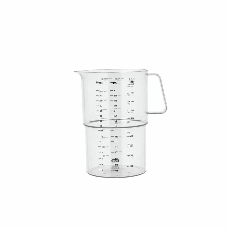 Rosti Messbecher Mensura, Messkanne, Abmessbecher, SAN-Kunststoff, Klar, 1 L, 25297