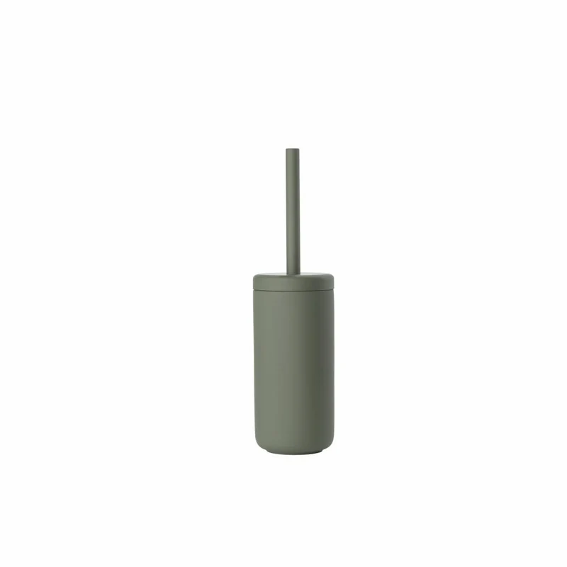 Zone Denmark Toilettenbürste Ume, Toilettenbürstengarnitur, WC-Garnitur, Klobürste, Steinzeug, Olive green, 26432