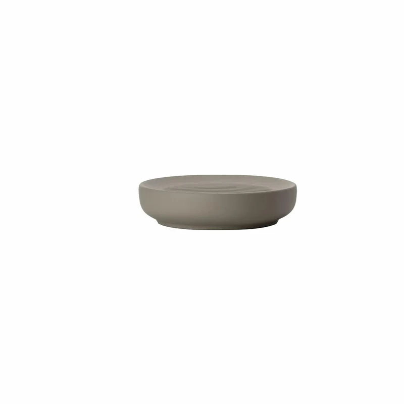 Zone Denmark Seifenschale Ume, Seifenablage, Seifenhalter, Porzellan, Taupe, Ø 12 cm, 26435