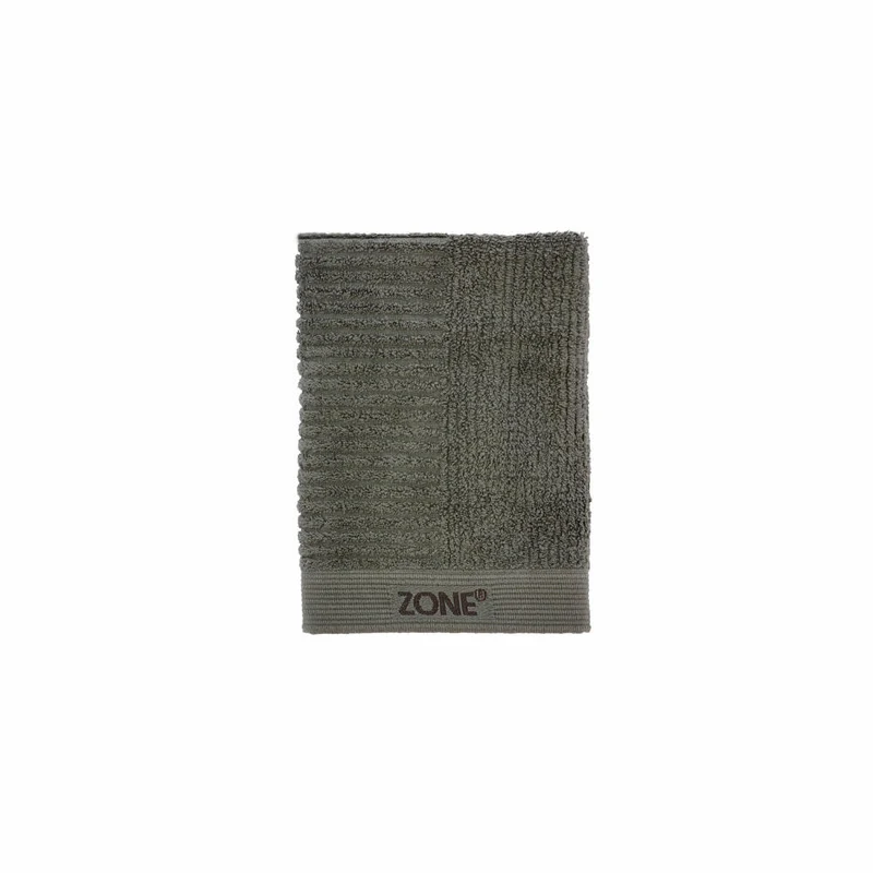Zone Denmark Handtuch Classic, Badetuch, Gästehandtuch, Baumwolle, Olive Green, 70 x 50 cm, 26443