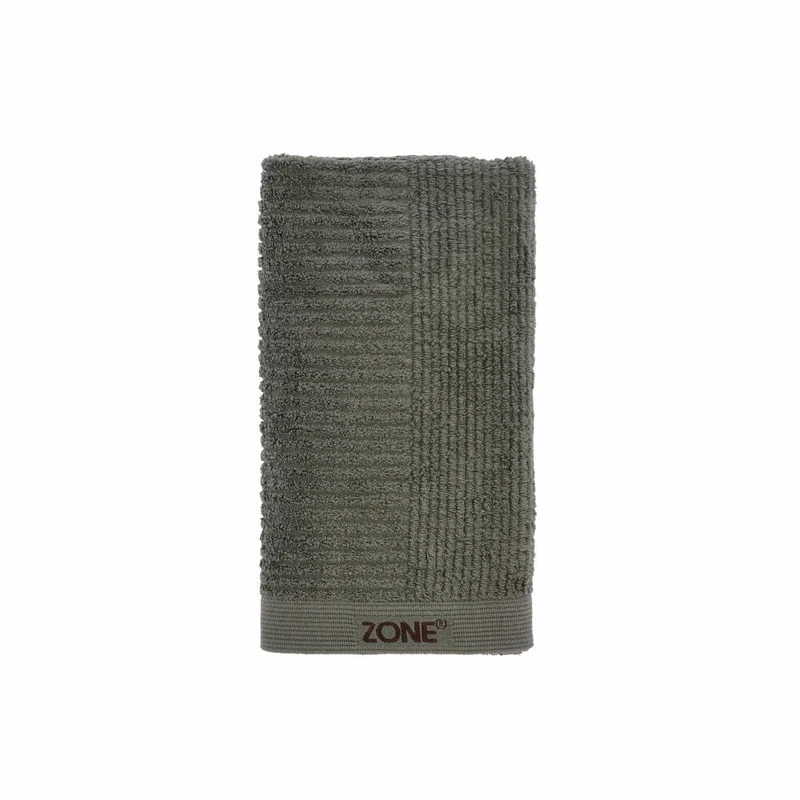 Zone Denmark Handtuch Classic, Badetuch, Duschtuch, Baumwolle, Olive Green, 100 x 50 cm, 26445