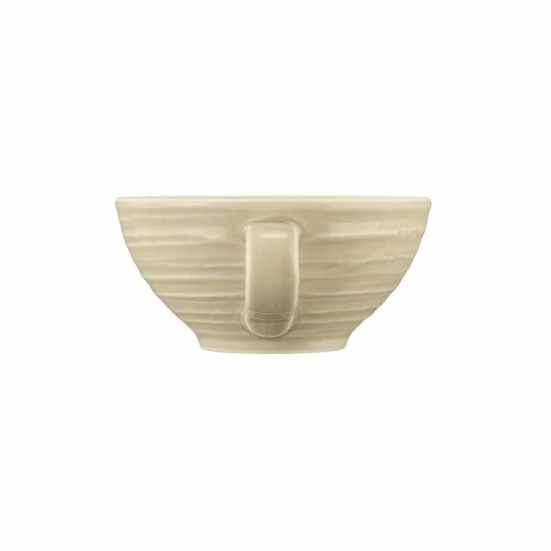 Seltmann Weiden Terra Teeobertasse, Teetasse, Tee Tasse, Porzellan, Sandbeige, 140 ml, 001.772222