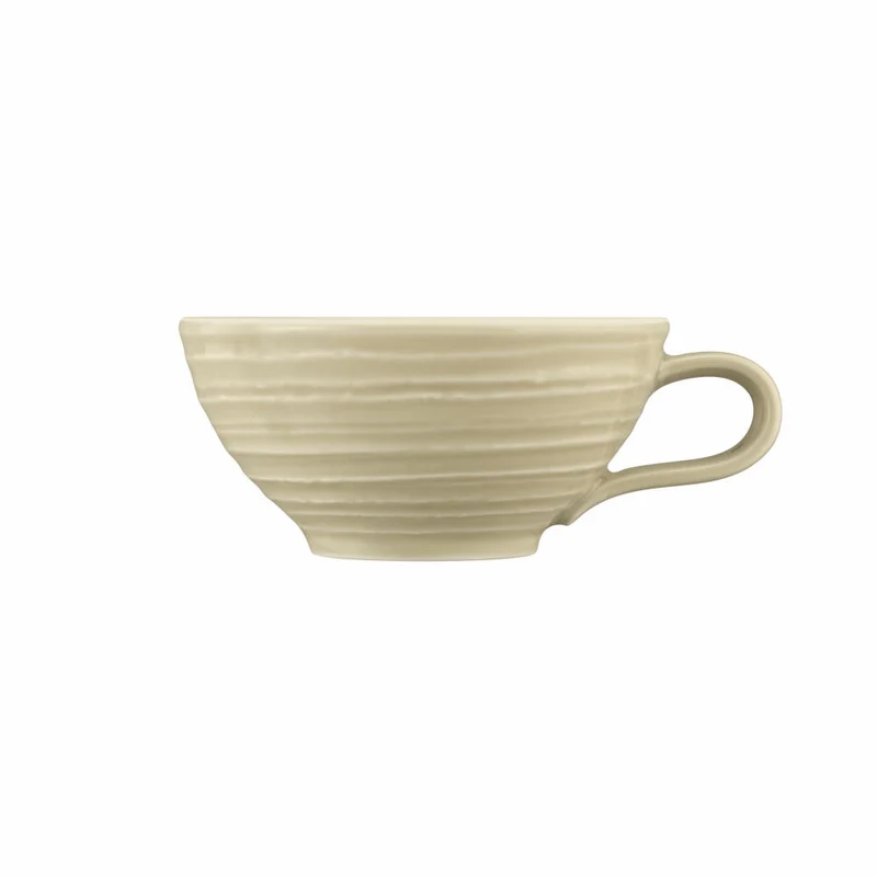 Seltmann Weiden Terra Teeobertasse, Teetasse, Tee Tasse, Porzellan, Sandbeige, 140 ml, 001.772222