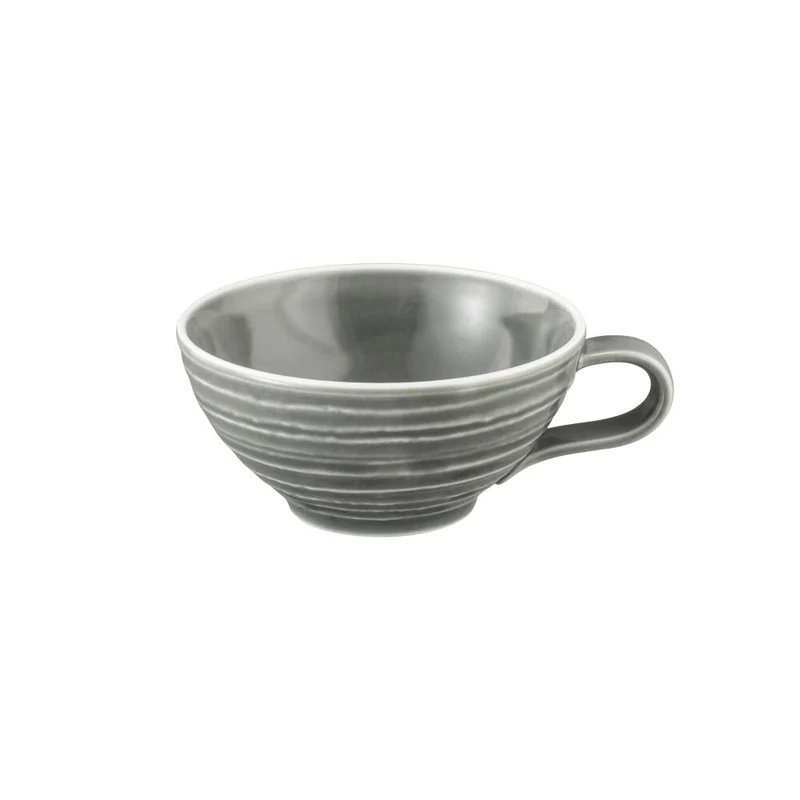 Seltmann Weiden Terra Teeobertasse, Teetasse, Tee Tasse, Porzellan, Perlgrau, 140 ml, 001.772224