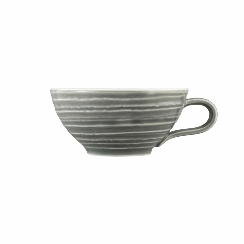 Seltmann Weiden Terra Teeobertasse, Teetasse, Tee Tasse, Porzellan, Perlgrau, 140 ml, 001.772224