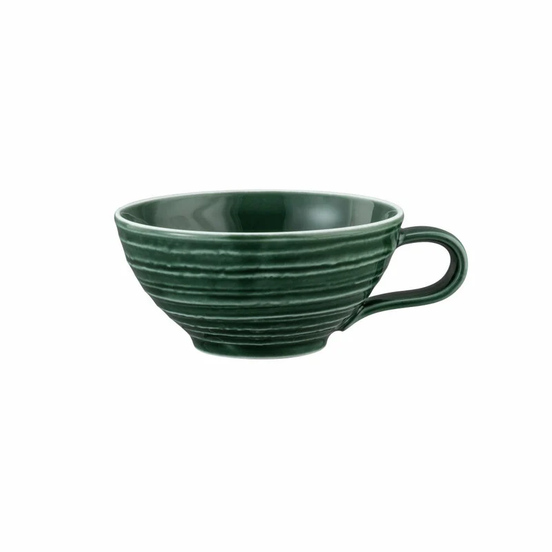 Seltmann Weiden Terra Teeobertasse, Teetasse, Tee Tasse, Porzellan, Moosgrün, 140 ml, 001.772228