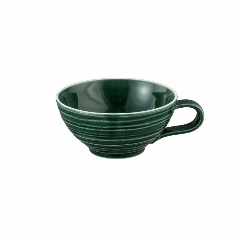 Seltmann Weiden Terra Teeobertasse, Teetasse, Tee Tasse, Porzellan, Moosgrün, 140 ml, 001.772228