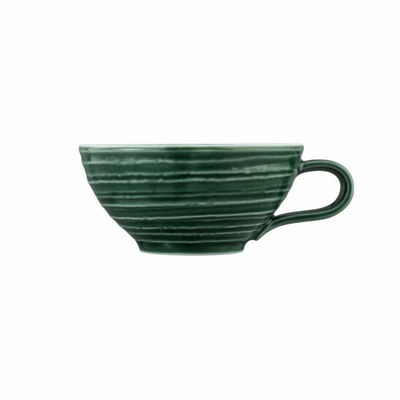 Seltmann Weiden Terra Teeobertasse, Teetasse, Tee Tasse, Porzellan, Moosgrün, 140 ml, 001.772228