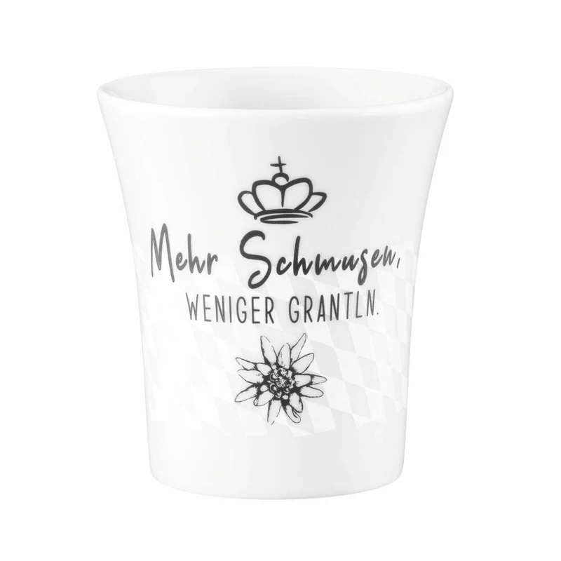 Seltmann Weiden Diva Becher Weniger Grantln, Kaffeebecher, Teetasse, Tasse, Porzellan, 400 ml, 001.771705