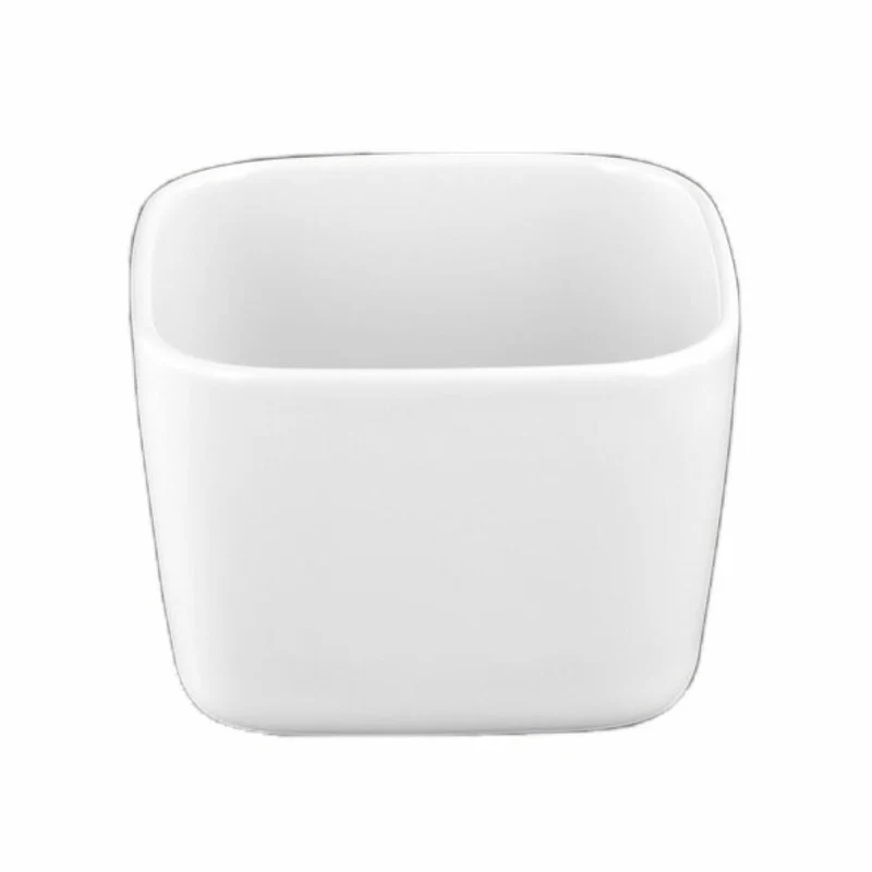 Seltmann Weiden No Limits Schale Eckig, Desserschale, Schüssel, Porzellan, Weiß, 11 x 11 cm, 001.711592