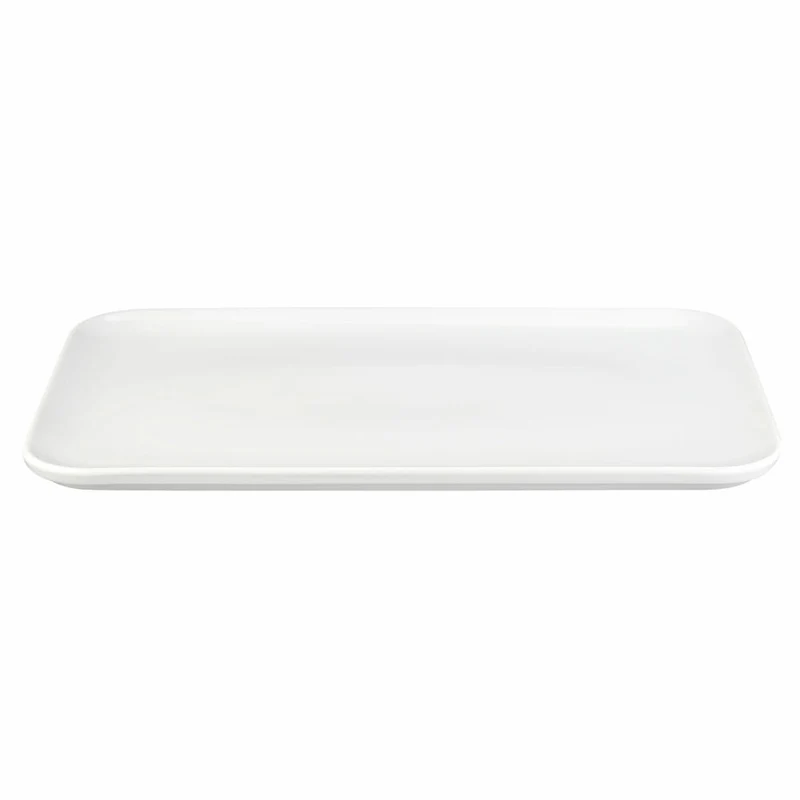Seltmann Weiden No Limits Platte Eckig, Servierplatte, Servierteller, Porzellan, Weiß, 35.9 x 23.8 cm, 001.711704