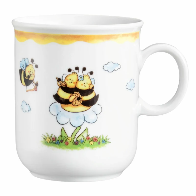 Seltmann Weiden Compact Becher Fleißige Bienen, Tasse, Teetasse, Kinder, Porzellan, 250 ml, 001.762037