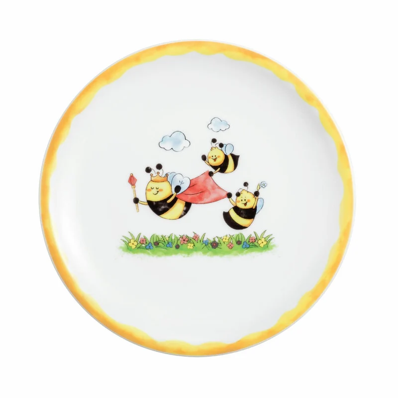 Seltmann Weiden Compact Frühstücksteller, Teller, Kinder, Porzellan, Fleißige Bienen, Ø 19.3 cm, 001.762038