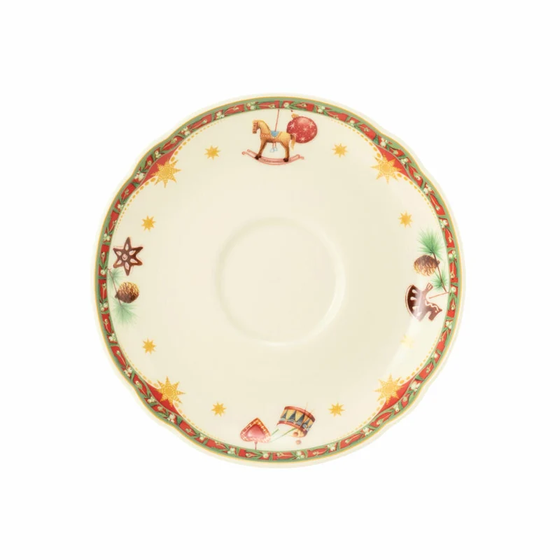Seltmann Weiden Marie-Luise Kombi-Untertasse, Unterteller, Porzellan, Weihnachtsnostalgie, Ø 14.8 cm, 001.756786