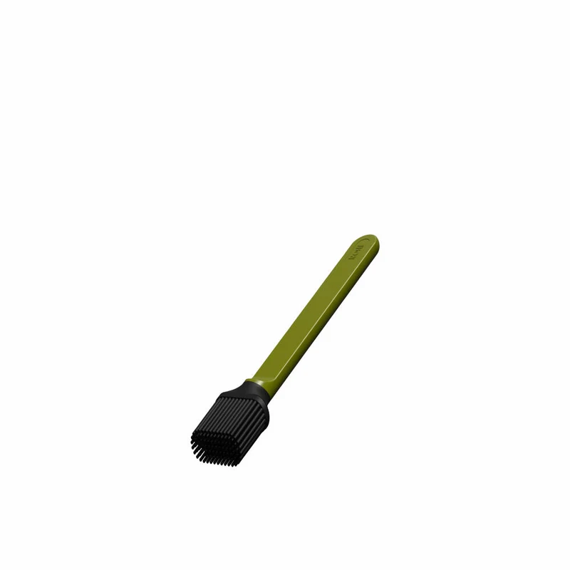 Rosti Backpinsel Classic, Küchenpinsel, Melamin, Silikon, Olive, 17 cm, 23796