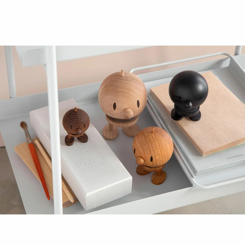 Hoptimist Dekofigur Bumble M Oak, Wackelfigur, Eichenholz, Braun, 10.8 cm, 27163