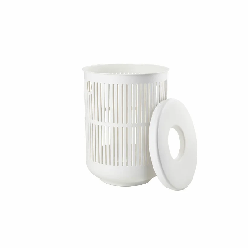Zone Denmark Wäschekorb Ume, Wäschebox, Wäschetruhe, Wäschesammler, Kunststoff, White, 60 L, 26525